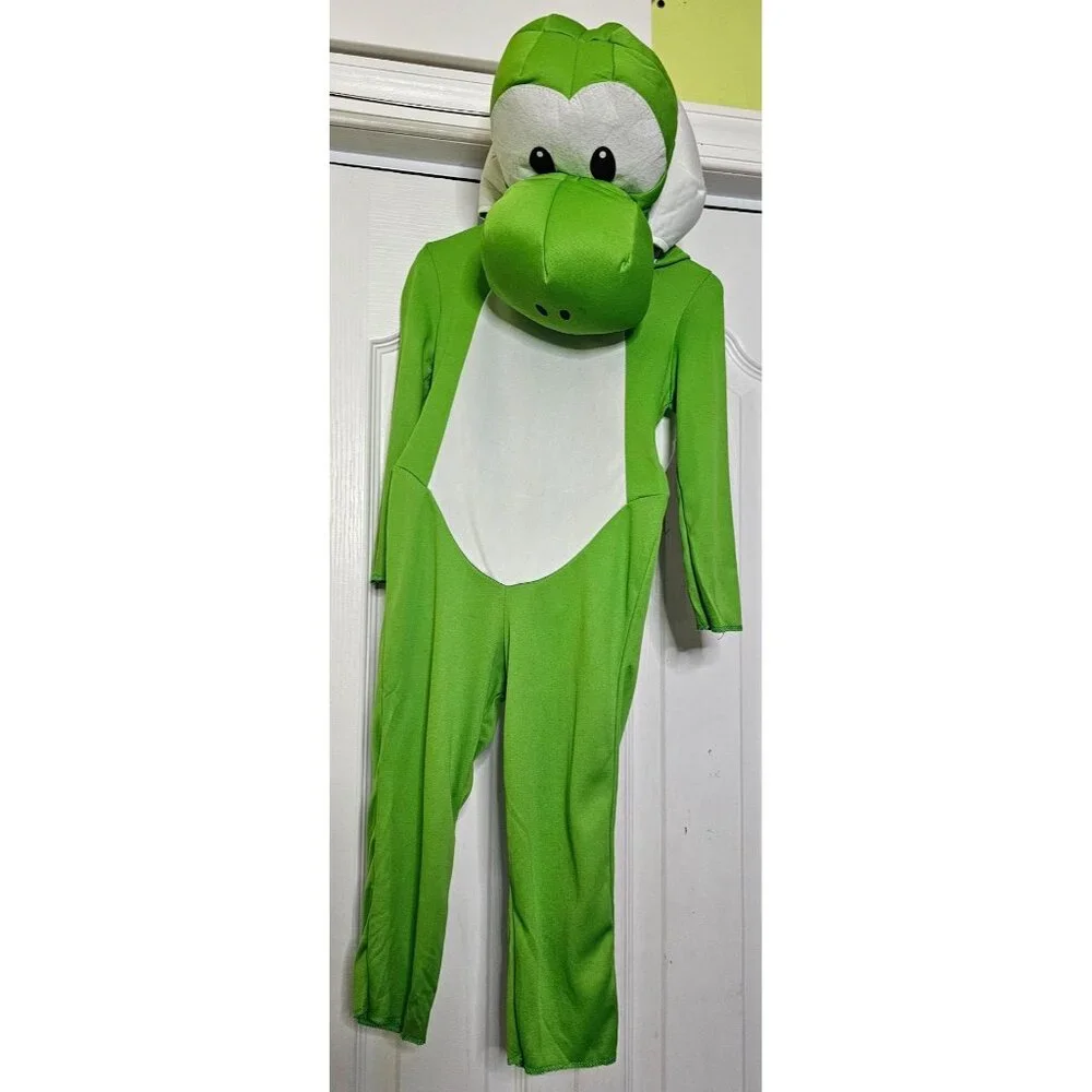 Yoshi Toddler Costume 2T Shell Headpiece Tail Super Mario Nintendo Halloween